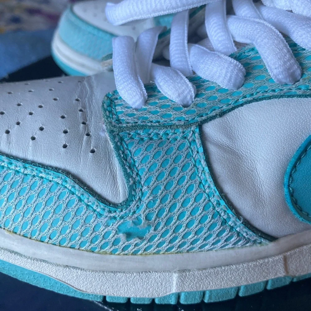 Nike SB Dunk Low High Hare Blue & White Retro OG - Picture 11 of 12